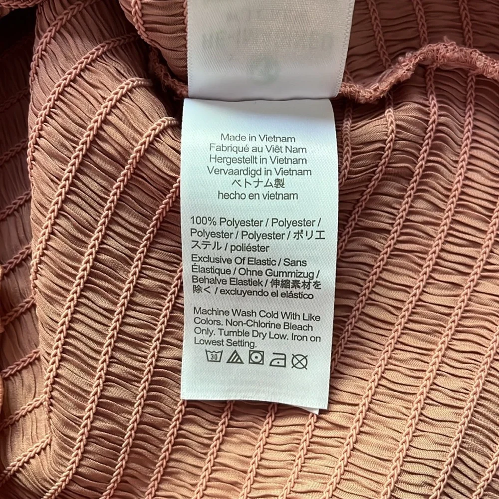 J. Crew Squareneck Smocked Featherweight Satin Cropped‎ Top in Pink size medium